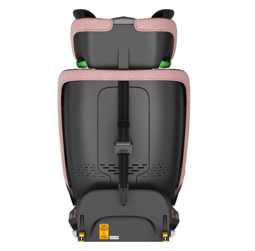Scaun auto Buf Boof B-Joy Deluxe PinkDog iSize cu isofix, pozitie somn 155 grade, rotativ 360 grade, 40-150 cm - 5
