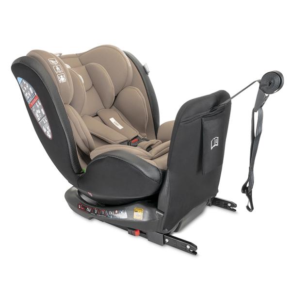 Scaun auto pentru copii Lorelli Ares Beige i-Size, isofix, anti rebound bar, rotativ, 40-150 cm, 0 luni-12 ani - 1