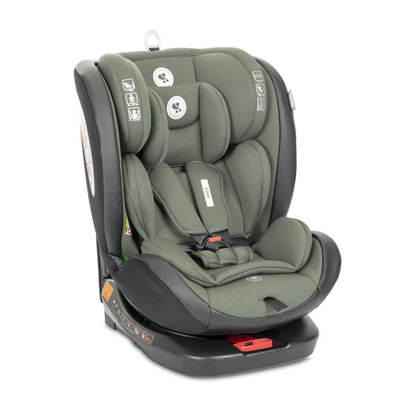 Scaun auto pentru copii Lorelli Ares Green i-Size, isofix, anti rebound bar, rotativ, 40-150 cm, 0 luni-12 ani - 2