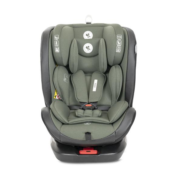 Scaun auto pentru copii Lorelli Ares Green i-Size, isofix, anti rebound bar, rotativ, 40-150 cm, 0 luni-12 ani
