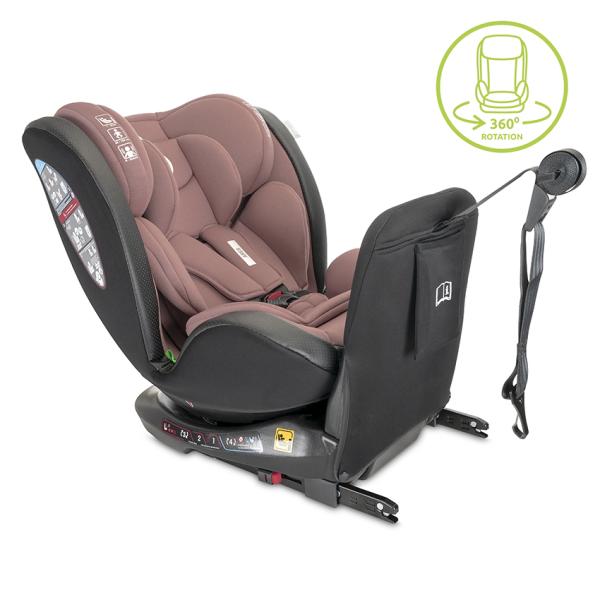 Scaun auto pentru copii Lorelli Ares Pink i-Size, isofix, anti rebound bar, rotativ, 40-150 cm, 0 luni-12 ani - 1
