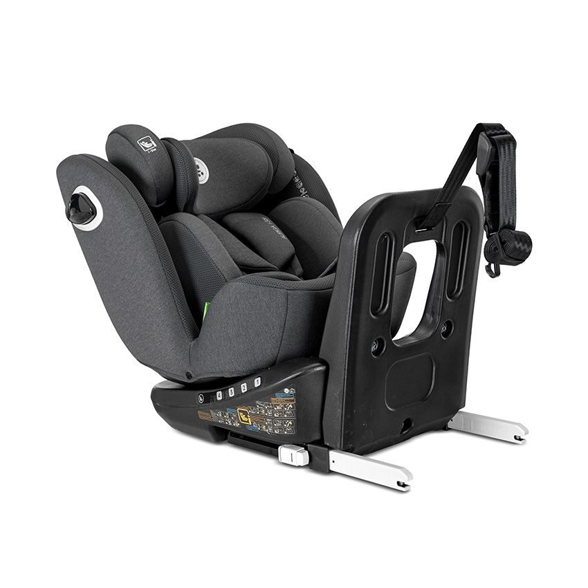 Scaun auto pentru copii Lorelli Auriga Grey i-Size, isofix, anti rebound bar, rotativ 360, SPS, 0 luni-12 ani, 40-150 cm