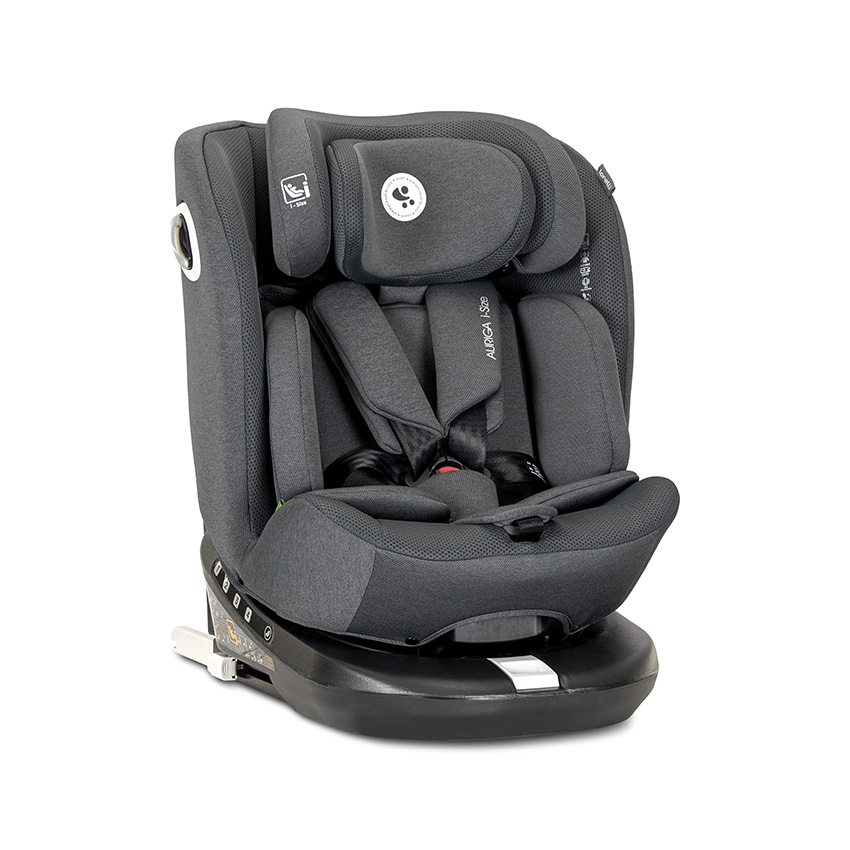 Scaun auto pentru copii Lorelli Auriga Grey i-Size, isofix, anti rebound bar, rotativ 360, SPS, 0 luni-12 ani, 40-150 cm - 1