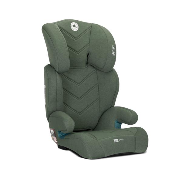 Scaun auto pentru copii Lorelli Speed Green i-Size, transformabil in inaltator auto, tetiera reglabila, cotiere, husa detasabila, 3-12 ani, 100-150 cm