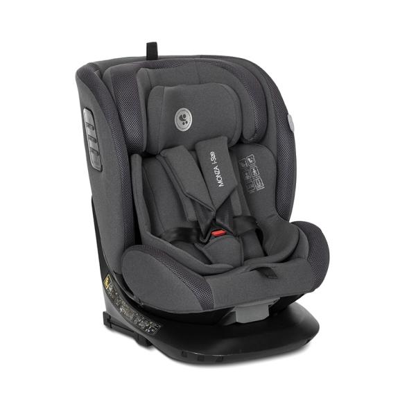 Scaun auto pentru copii Lorelli Monza Grey i-Size, isofix, rotativ, reglabil, anti rebound bar, protectie laterala SPS, husa detasabila, 40-150 cm - 2