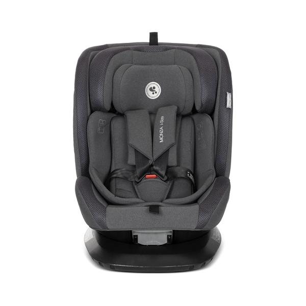 Scaun auto pentru copii Lorelli Monza Grey i-Size, isofix, rotativ, reglabil, anti rebound bar, protectie laterala SPS, husa detasabila, 40-150 cm - 1