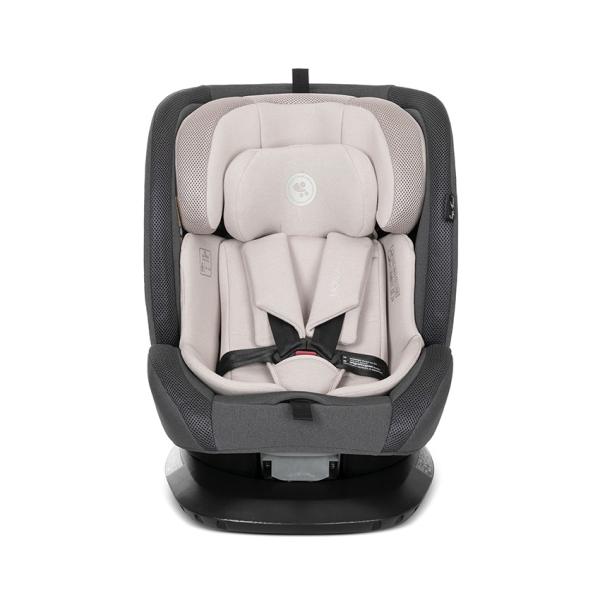 Scaun auto pentru copii Lorelli Monza Beige i-Size, isofix, rotativ, reglabil, anti rebound bar, protectie laterala SPS, husa detasabila, 40-150 cm - 1