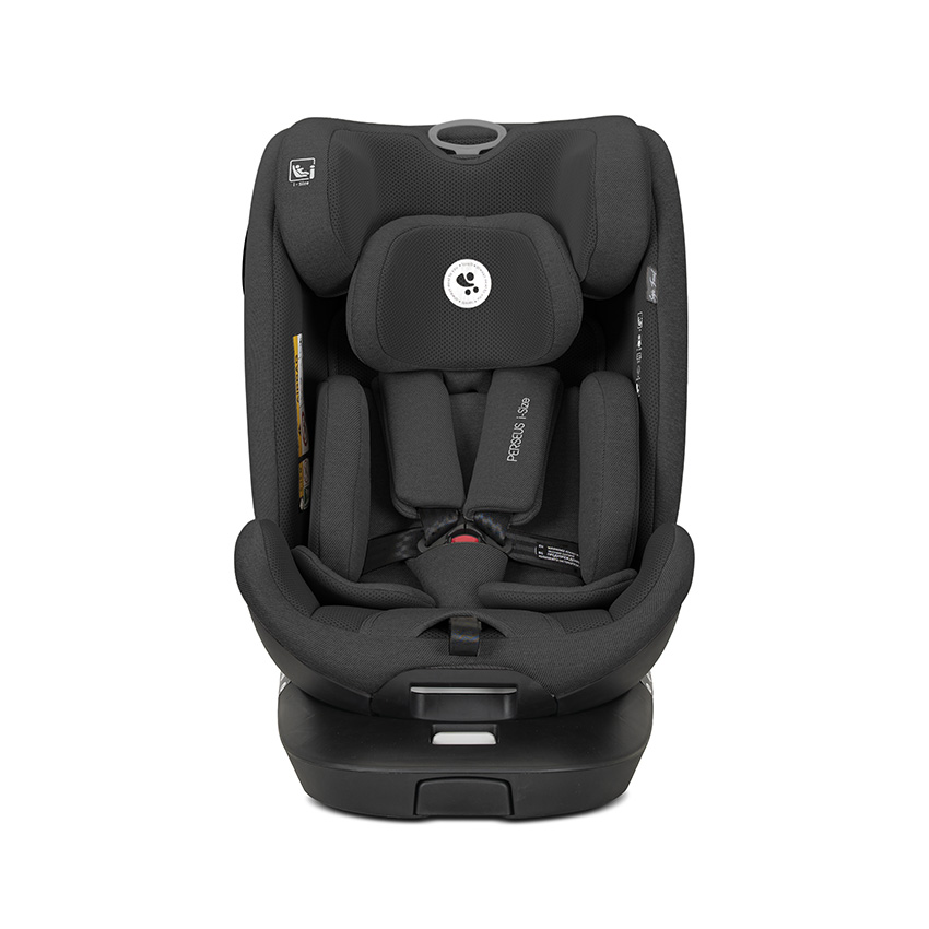 Scaun auto pentru copii Lorelli Perseus Black i-Size, isofix, baza rotativa, picior de sprijin, EPS Memory, panou de ventilatie, SPS, 0 luni-12 ani, 40-150 cm - 1