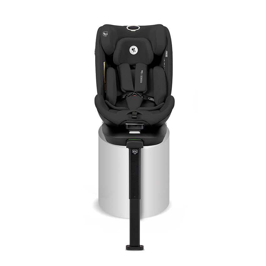 Scaun auto pentru copii Lorelli Perseus Black i-Size, isofix, baza rotativa, picior de sprijin, EPS Memory, panou de ventilatie, SPS, 0 luni-12 ani, 40-150 cm - 2