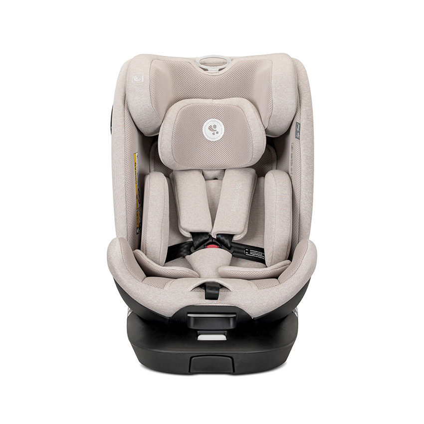 Scaun auto pentru copii Lorelli Perseus Beige i-Size, isofix, baza rotativa, picior de sprijin, EPS Memory, panou de ventilatie, SPS, 0 luni-12 ani, 40-150 cm - 1