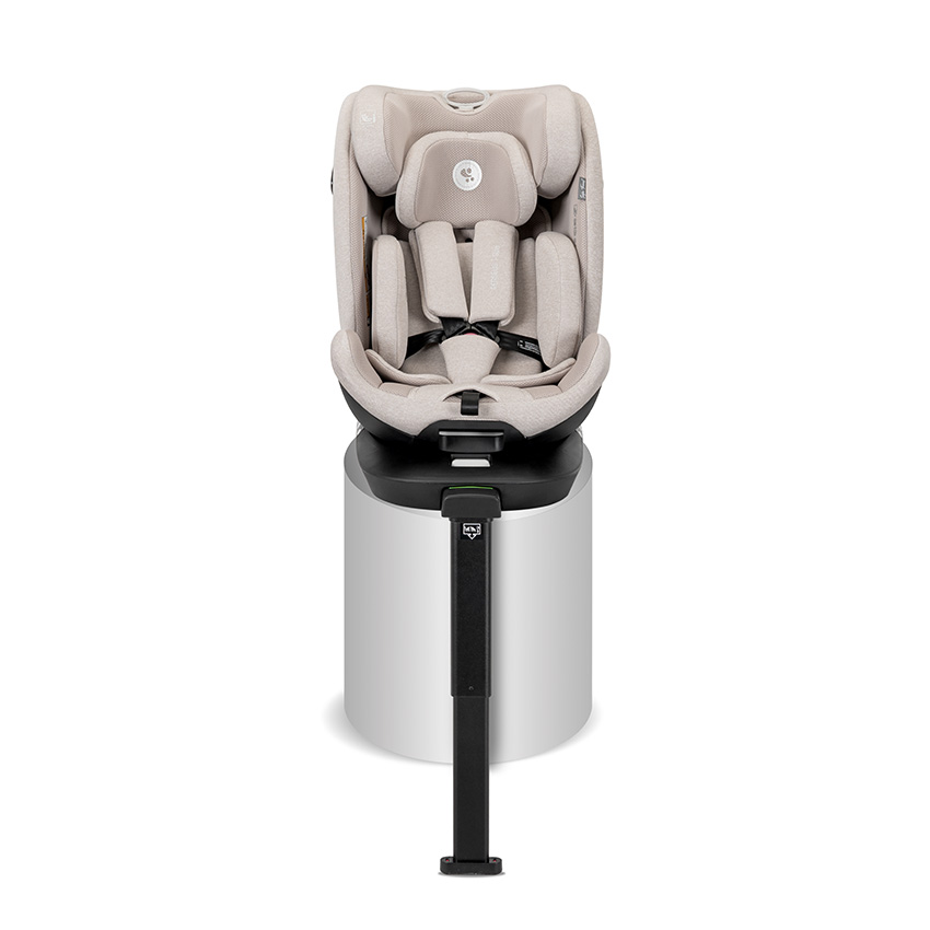 Scaun auto pentru copii Lorelli Perseus Beige i-Size, isofix, baza rotativa, picior de sprijin, EPS Memory, panou de ventilatie, SPS, 0 luni-12 ani, 40-150 cm - 2