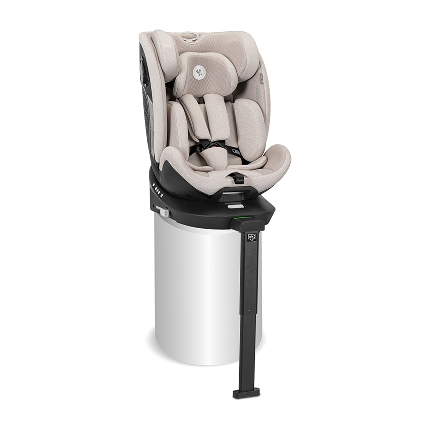 Scaun auto pentru copii Lorelli Perseus Beige i-Size, isofix, baza rotativa, picior de sprijin, EPS Memory, panou de ventilatie, SPS, 0 luni-12 ani, 40-150 cm - 3