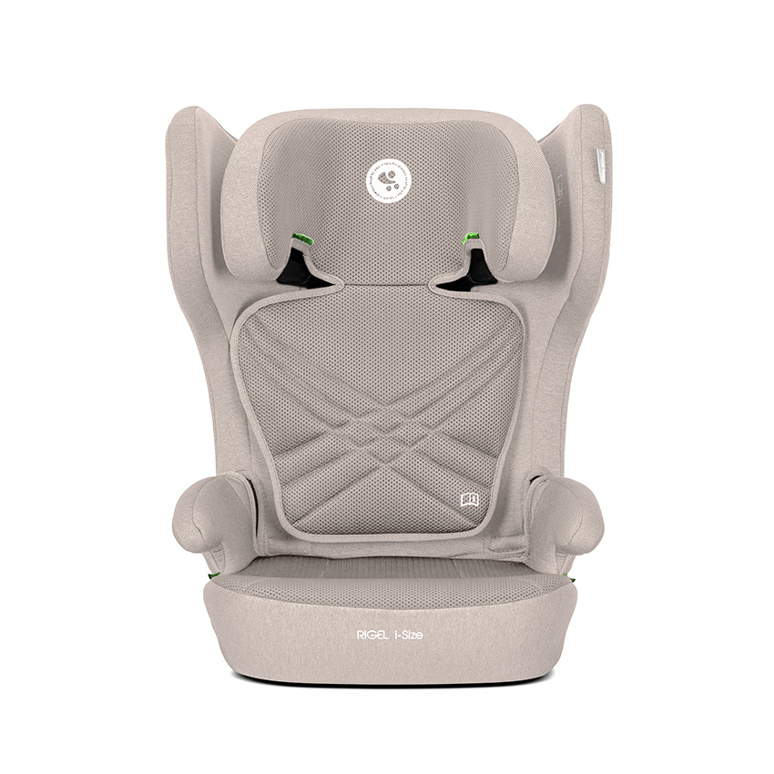 Scaun auto pentru copii Lorelli Rigel Beige i-Size, isofix, pliabil pentru depozitare usoara, tetiera reglabila, 3 ani-12 ani, 100-150 cm - 1