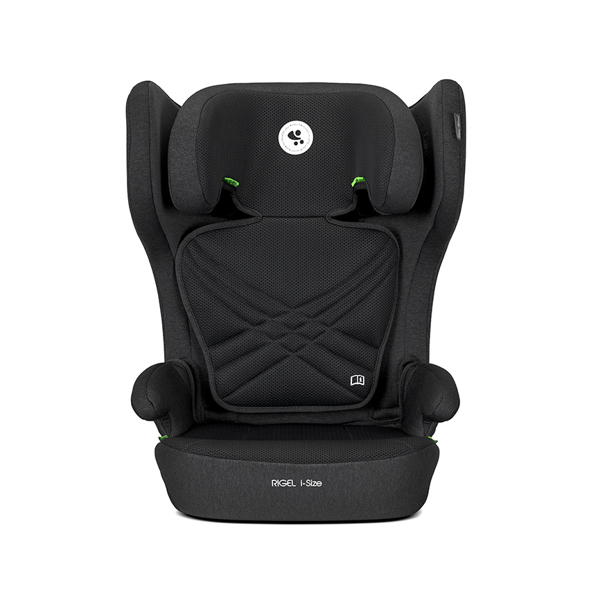 Scaun auto pentru copii Lorelli Rigel Black i-Size, isofix, pliabil pentru depozitare usoara, tetiera reglabila, 3 ani-12 ani, 100-150 cm - 1