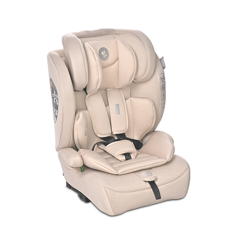 Scaun auto pentru copii Lorelli Rio Beige i-Size, isofix, 76-150 cm, 15 luni-12 ani - 1