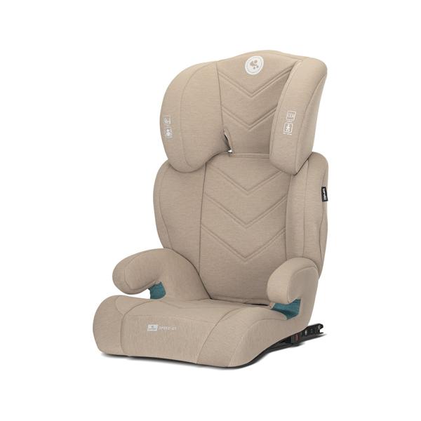 Scaun auto pentru copii Lorelli Speed GT Beige i-Size, isofix, transformabil in inaltator auto, tetiera reglabila, cotiere, husa detasabila, 3-12 ani, 100-150 cm - 1