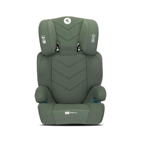 Scaun auto pentru copii Lorelli Speed GT Green i-Size, isofix, transformabil in inaltator auto, tetiera reglabila, cotiere, husa detasabila, 3-12 ani, 100-150 cm