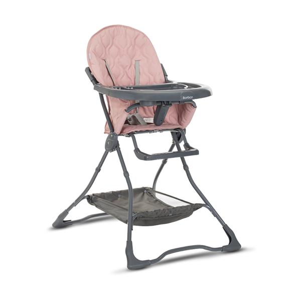 Scaun de masa pentru copii Lorelli Bonbon Rose Leather cu suport pentru picioare, cos pentru jucarii, pliere compacta, greutate admisa 15 kg - 1 | YEO