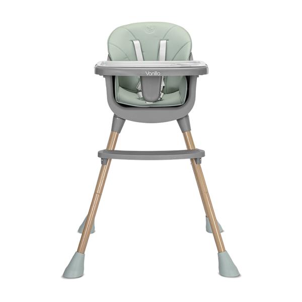 Scaun inalt de masa pentru copii Lorelli Vanilla Green 3 in 1, varsta 6 luni - 6 ani, greutate admisa 26 kg - 1 | YEO