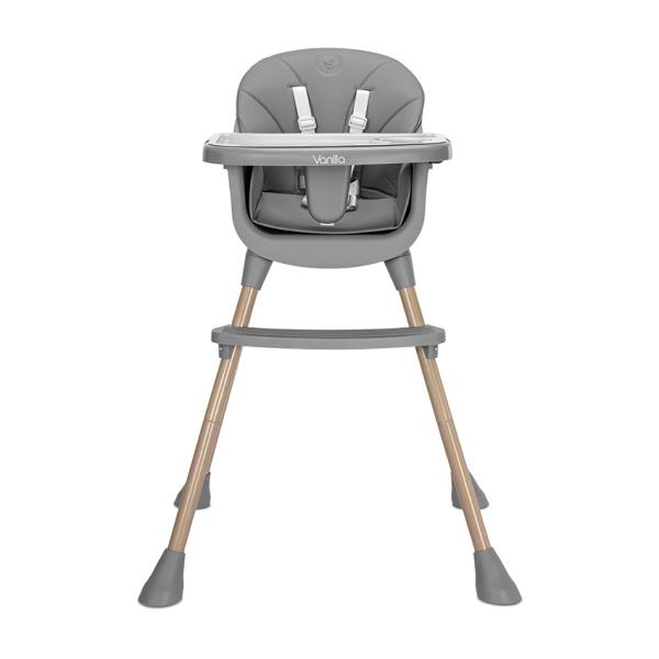 Scaun inalt de masa pentru copii Lorelli Vanilla Grey 3 in 1, varsta 6 luni - 6 ani, greutate admisa 26 kg - 1 | YEO