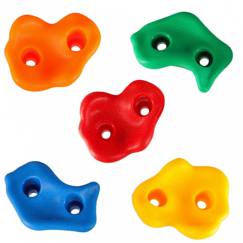 Set 20 prize de catarare pentru copii, Ikonka, cu sistem fixare inclus, din plastic multicolor - 3 | YEO