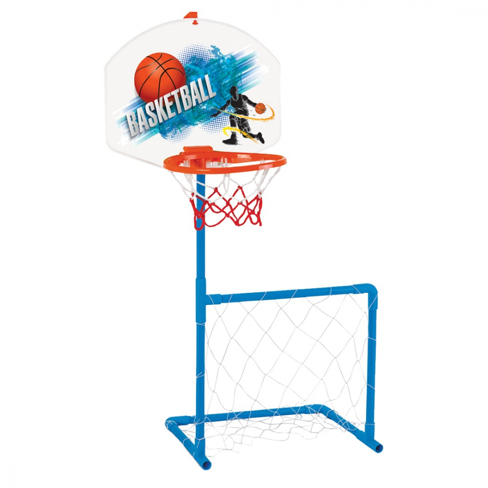 Set 2in1 basketball si fotbal Pilsan Magic potrivit pentru utilizare interiorexterior, montare si demontare usoara, ddezvolta abilitatile sociale, motorii si coordonarea,dimensiune 70x80x123.5 cm - 3
