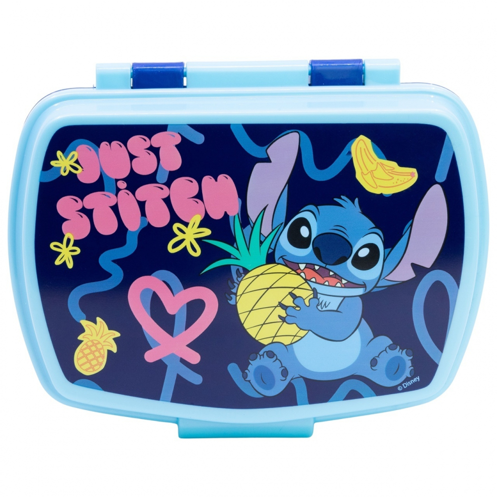 Set cutie sandwich + sticla de apa in cutie de cadou Stitch Palms - 2 | YEO