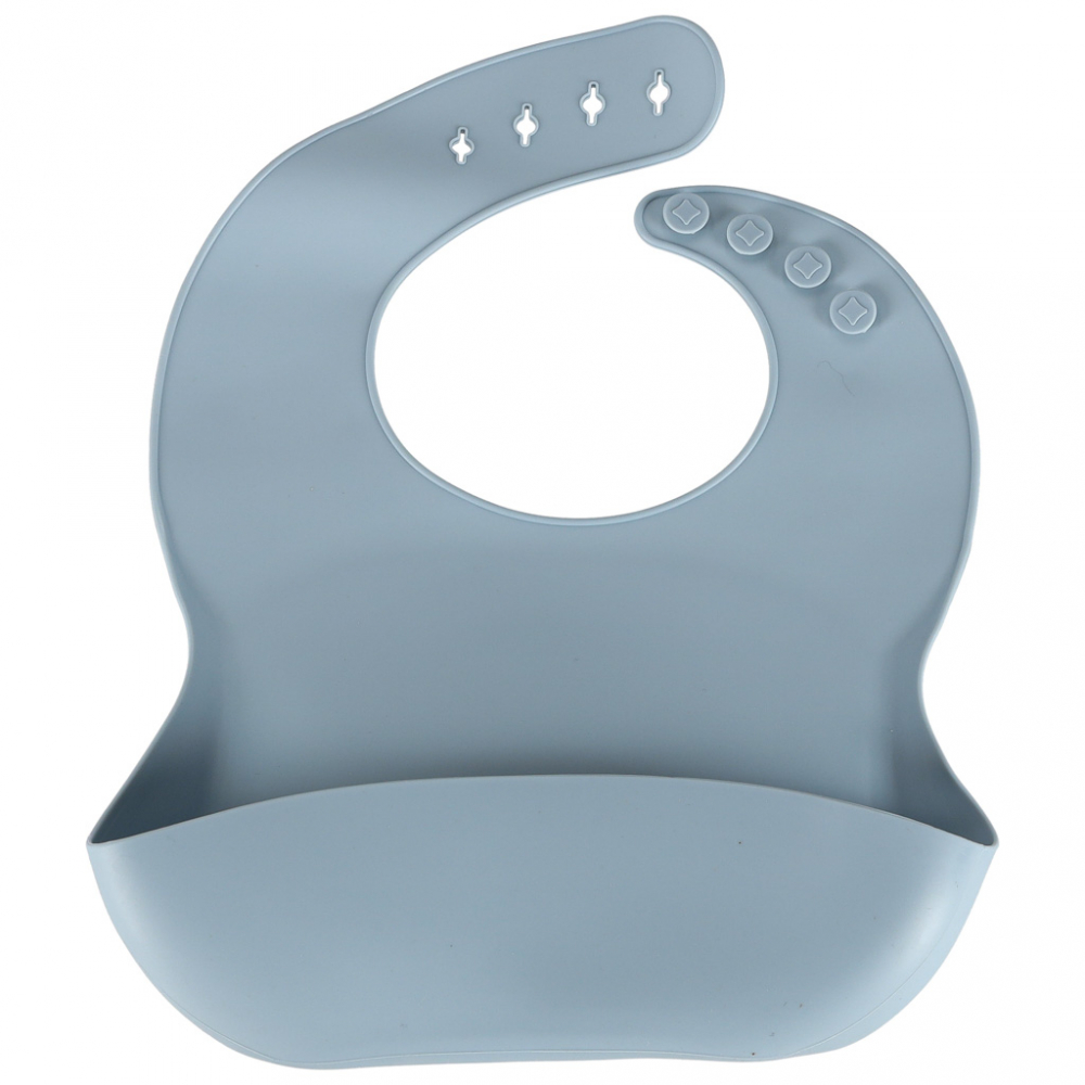 Set complet de hranire copii, Ikonka, cu 9 piese din silicon, pentru diversificare hrana, bleumarin Crab - 2 | YEO