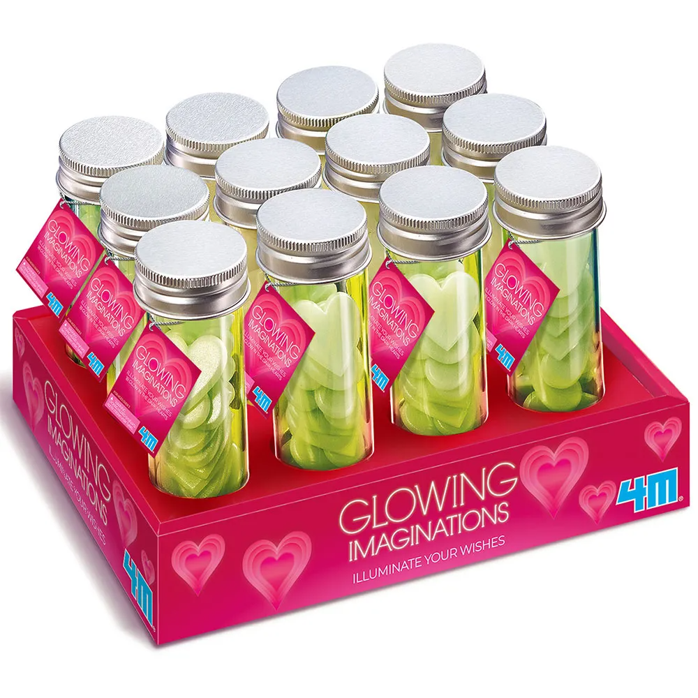 Set decorativ fosforescent Inimi stralucitoare Glowing Imaginations - 1 | YEO