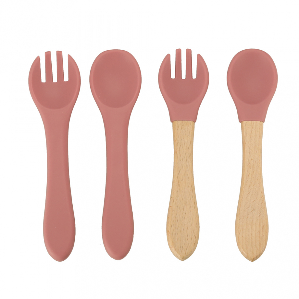 Set diversificare hrana bebelusi Ikonka pink Crab, realizate din silicon, cu 19 elemente - 2 | YEO