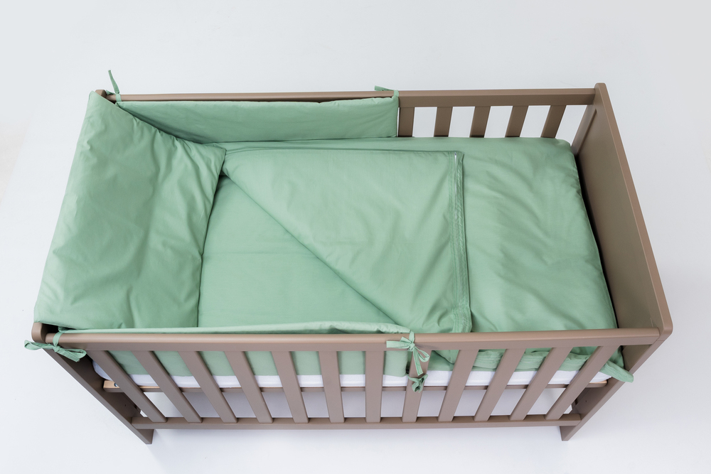 Set lenjerie pentru patut cu 6 piese din bumbac 120x60 cm Mint - 3