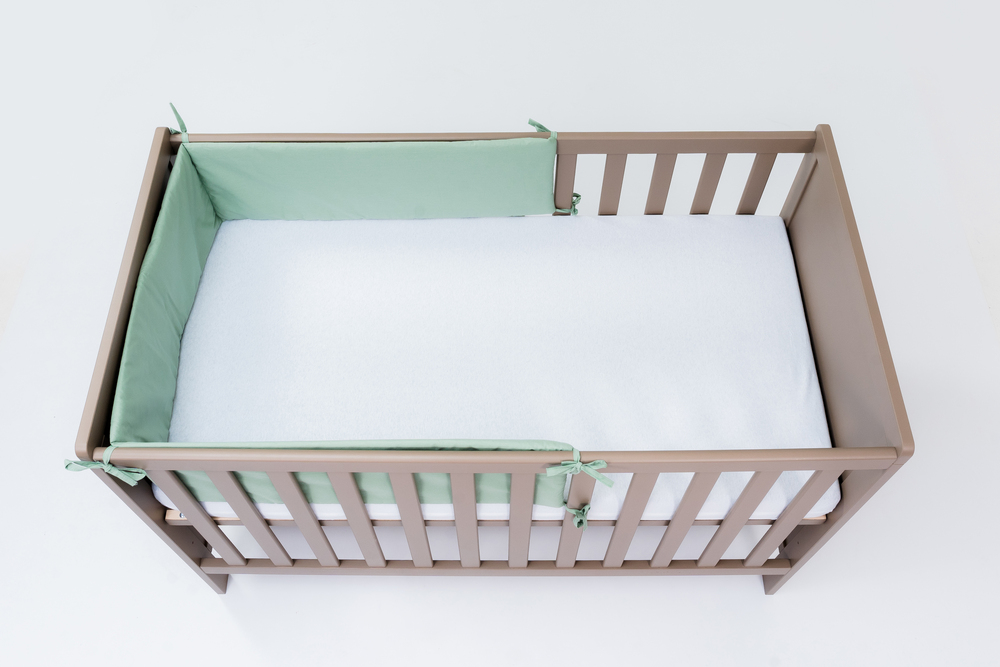 Set lenjerie pentru patut cu 6 piese din bumbac 120x60 cm Mint
