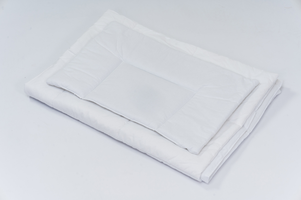 Set lenjerie pentru patut cu 6 piese din bumbac 120x60 cm White - 1