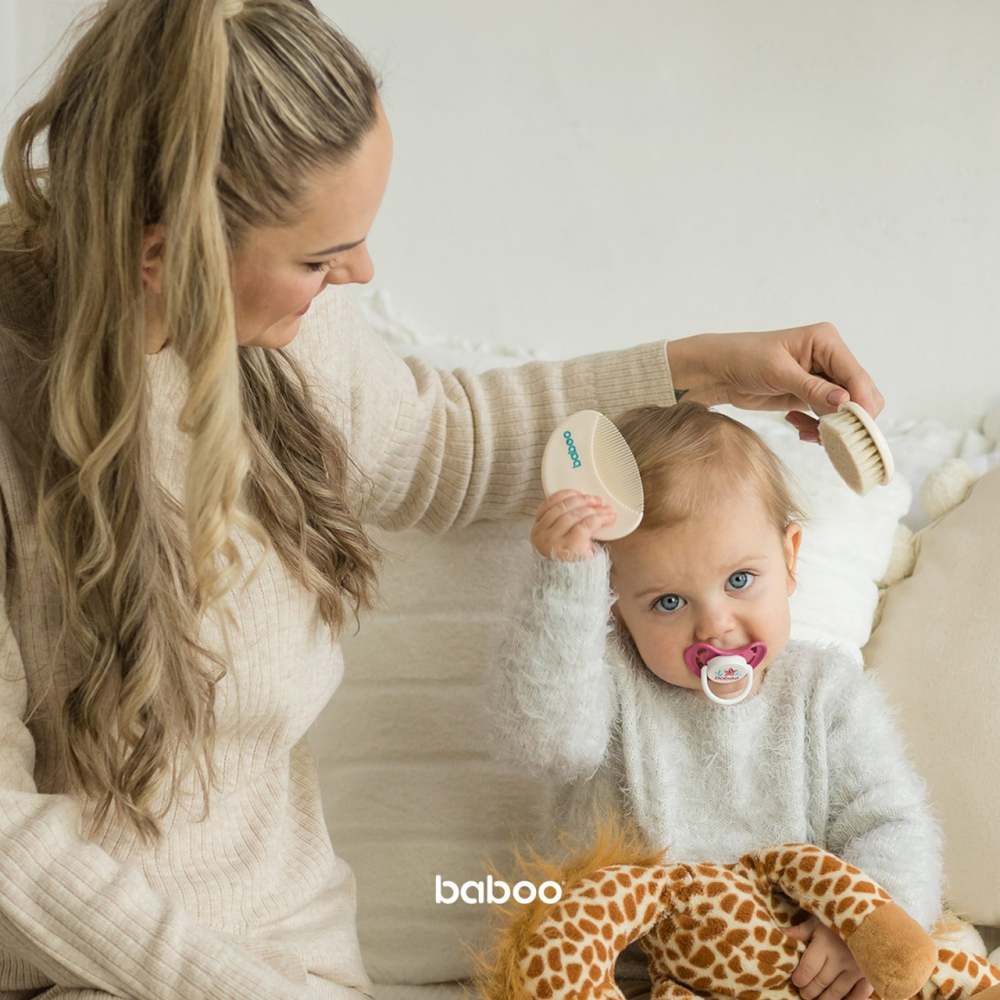 Set perie si pieptene bebe Baboo 0 luni+ - 1 | YEO