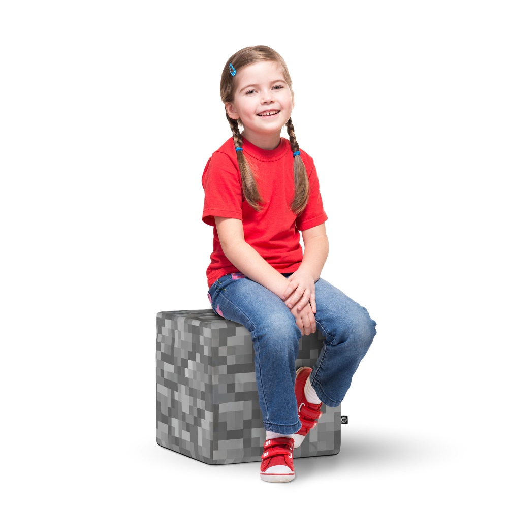 Taburet Updeco cub L Minecraft Piatra