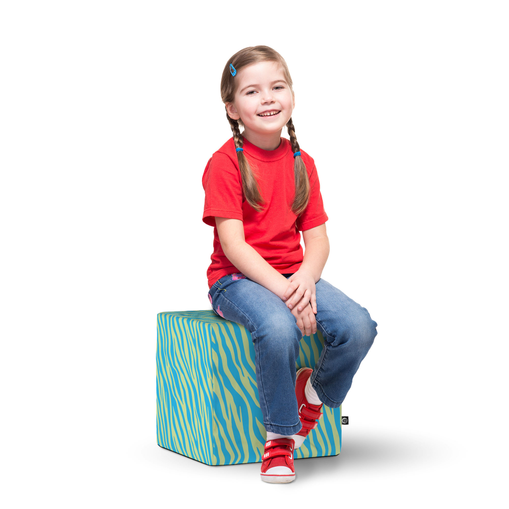 Taburet Updeco cub L Zebra green