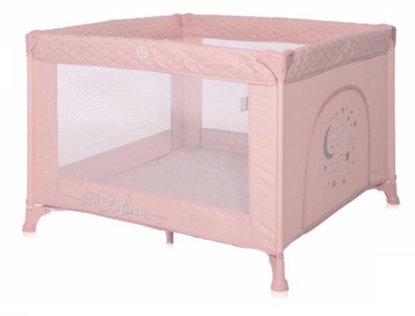 Tarc de joaca pentru copii Lorello Sunny Playground Mellow Rose Star deschidere laterala cu fermoar, geanta de transport - 1