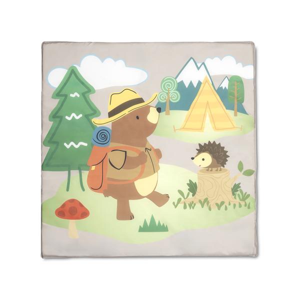 Tarc de joaca Lorelli Play N Relax Beige Camping 100x100x75 cm, deschidere laterala cu fermoar, geanta de transport - 5