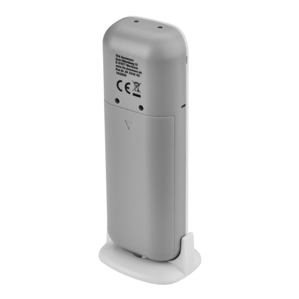 Transmitator wireless digital pentru temperatura si umiditate, afisaj LCD, alb, TFA 30.3249.02