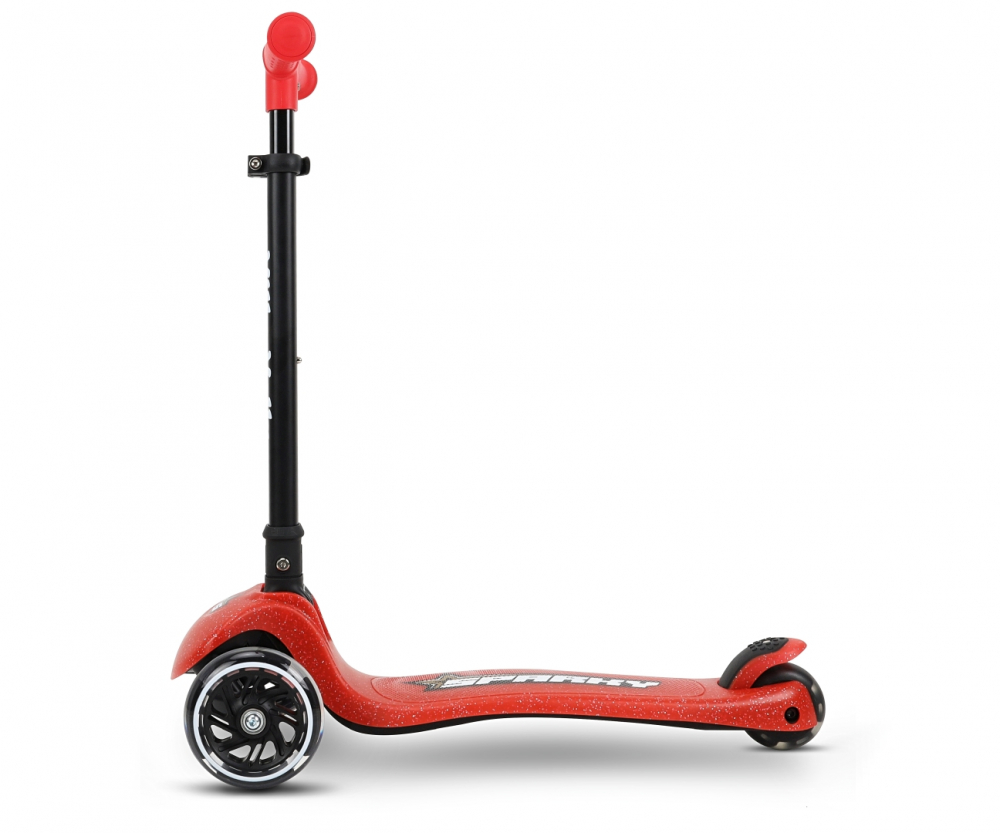 Trotineta pliabila Milly Mally Sparky Red, roti din silicon cu led, platforma iluminata, greutate admisa 50 kg - 1