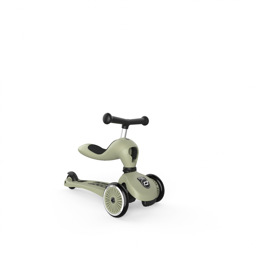 Trotineta copii cu sezut, transformabila 2 in 1, HighwayKick 1 Olive, 1-5 ani, pana la 50 kg, Scoot  Ride - 2