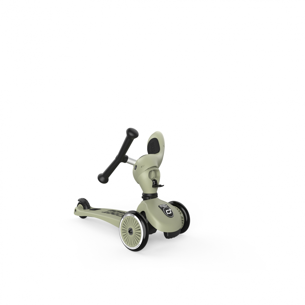 Trotineta copii cu sezut, transformabila 2 in 1, HighwayKick 1 Olive, 1-5 ani, pana la 50 kg, Scoot  Ride - 4