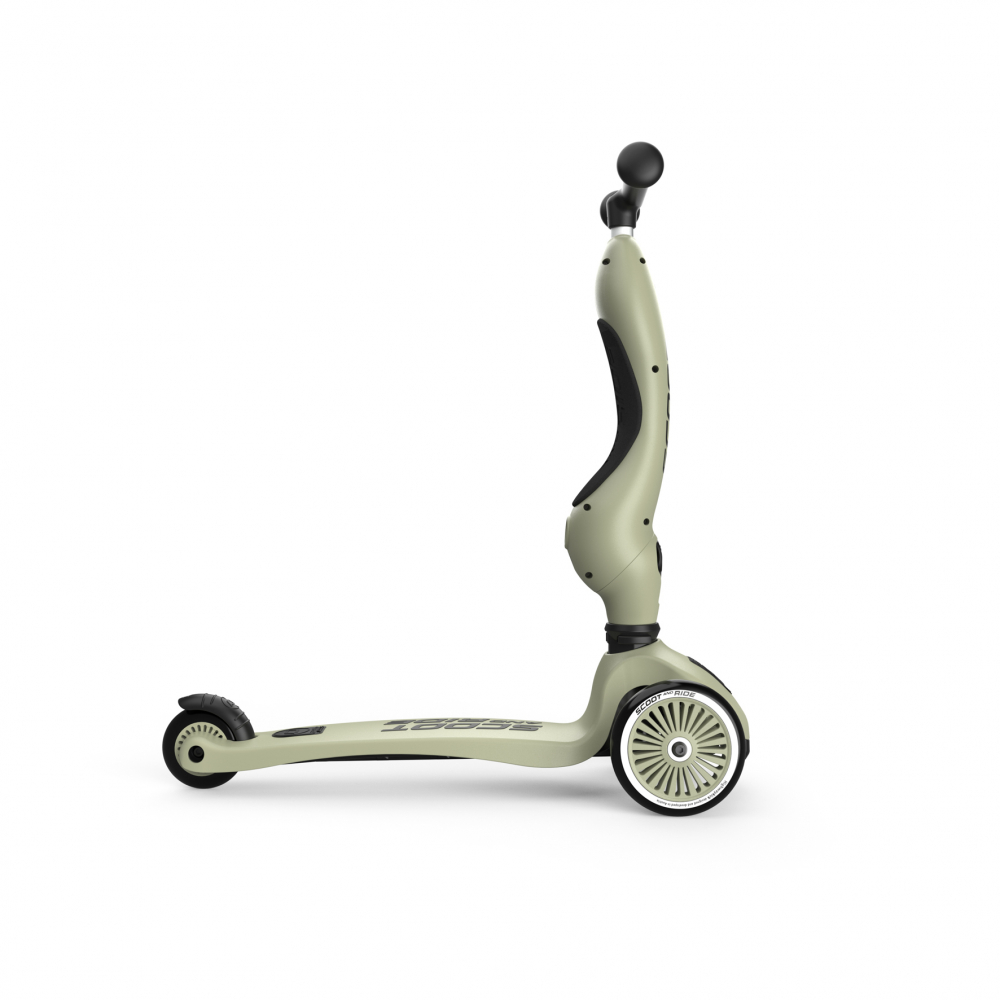 Trotineta copii cu sezut, transformabila 2 in 1, HighwayKick 1 Olive, 1-5 ani, pana la 50 kg, Scoot  Ride - 6