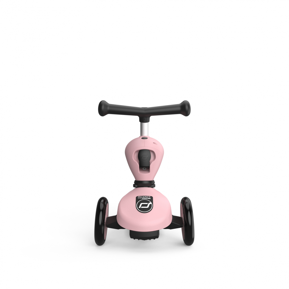 Trotineta copii cu sezut, transformabila 2 in 1, HighwayKick 1 Rose, 1-5 ani, pana la 50 kg, Scoot Ride - 1