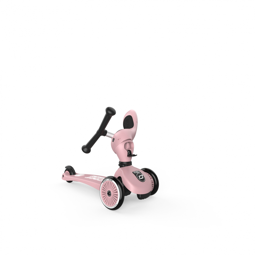 Trotineta copii cu sezut, transformabila 2 in 1, HighwayKick 1 Rose, 1-5 ani, pana la 50 kg, Scoot Ride - 4