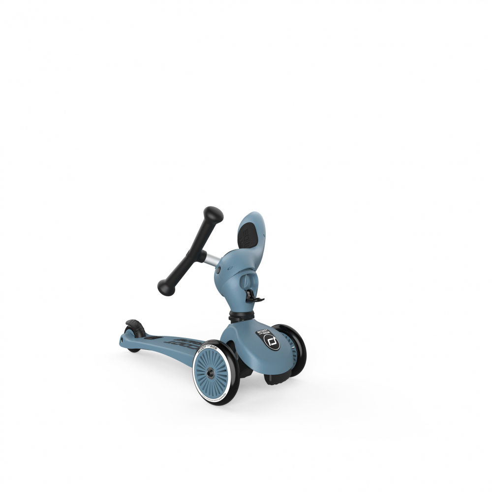 Trotineta copii cu sezut, transformabila 2 in 1, HighwayKick 1 Steel, 1-5 ani, pana la 50 kg, Scoot  Ride - 5