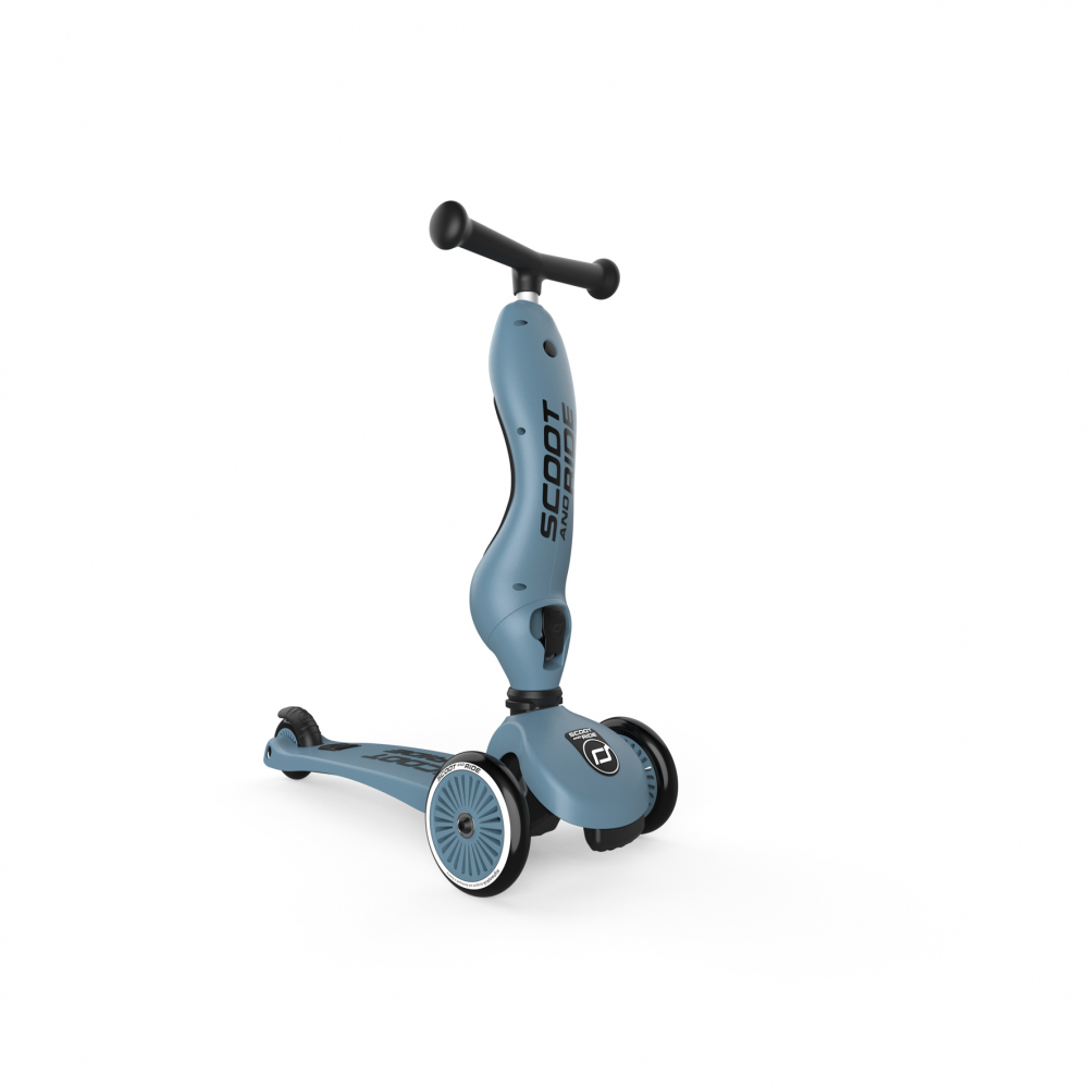 Trotineta copii cu sezut, transformabila 2 in 1, HighwayKick 1 Steel, 1-5 ani, pana la 50 kg, Scoot  Ride - 6