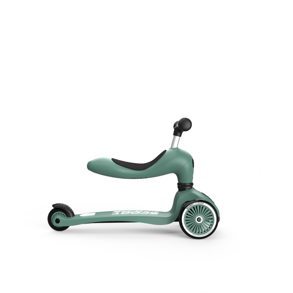 Trotineta copii cu sezut, transformabila 2in1, HighwayKick 1 Forest, 1-5 ani, pana la 50 kg, Scoot  Ride - 3