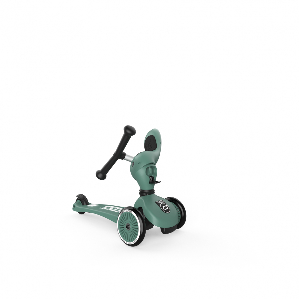 Trotineta copii cu sezut, transformabila 2in1, HighwayKick 1 Forest, 1-5 ani, pana la 50 kg, Scoot  Ride - 4