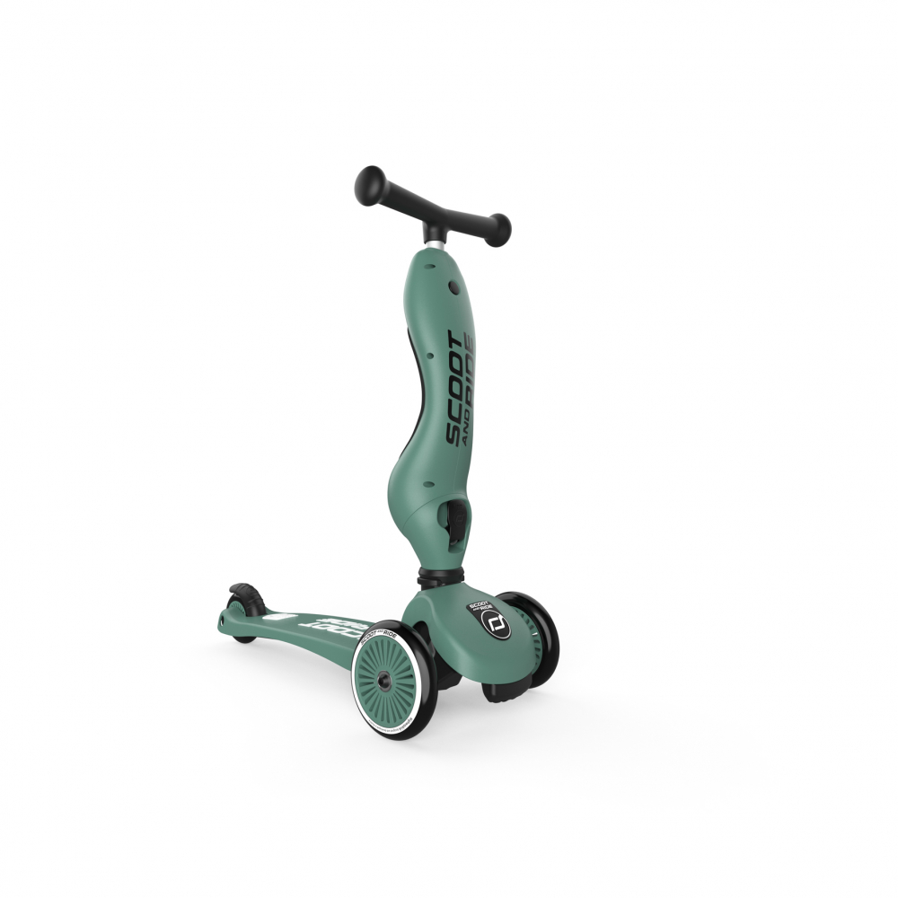 Trotineta copii cu sezut, transformabila 2in1, HighwayKick 1 Forest, 1-5 ani, pana la 50 kg, Scoot  Ride - 5